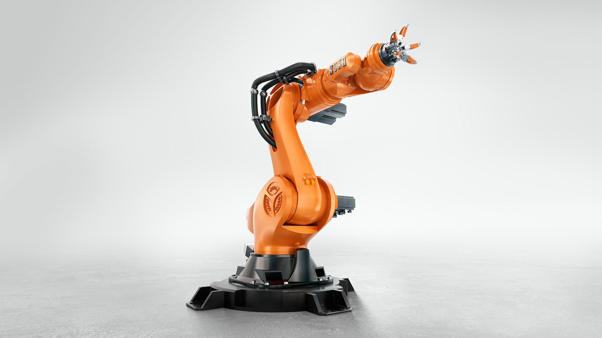Industrial visualization — technical product rendering with precision lighting