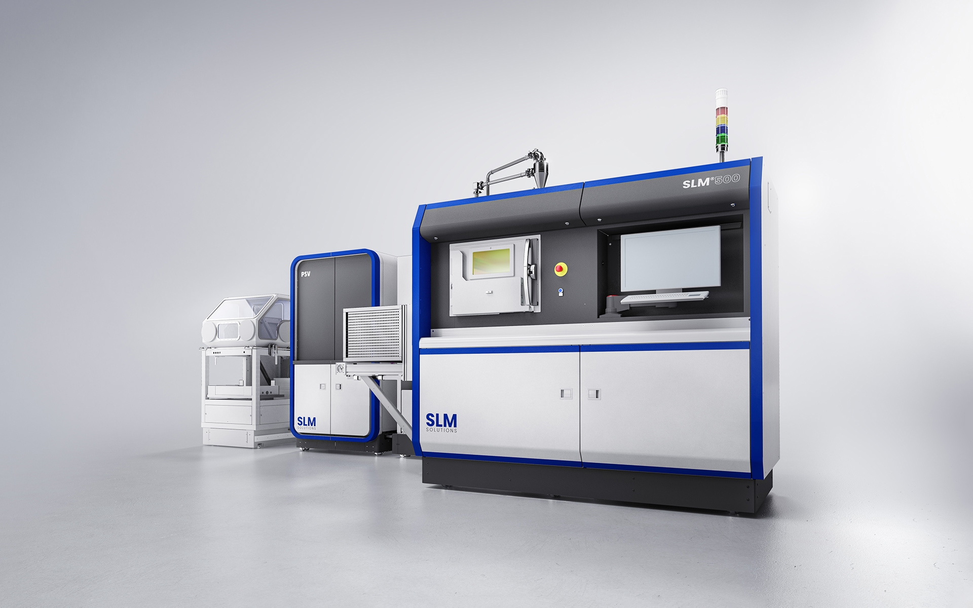 SLM Solutions — selective laser melting machine product visualization